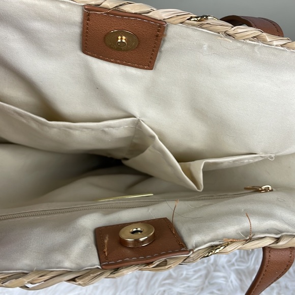 INC International Concepts ~ Lillian Straw Tote ~ NWT! - Picture 6 of 8